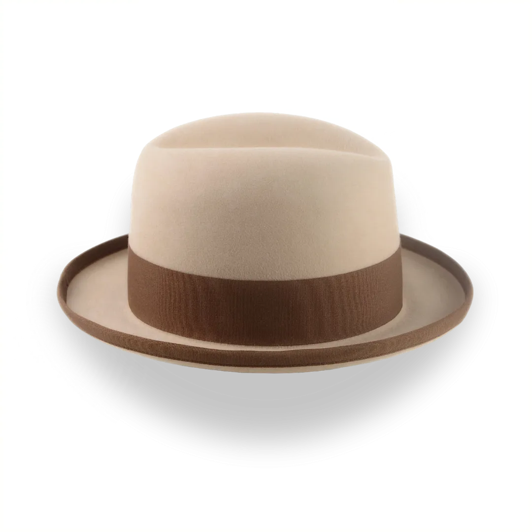 Formal Homburg Hat For Men in Premium Fur Felt | The Pigalle