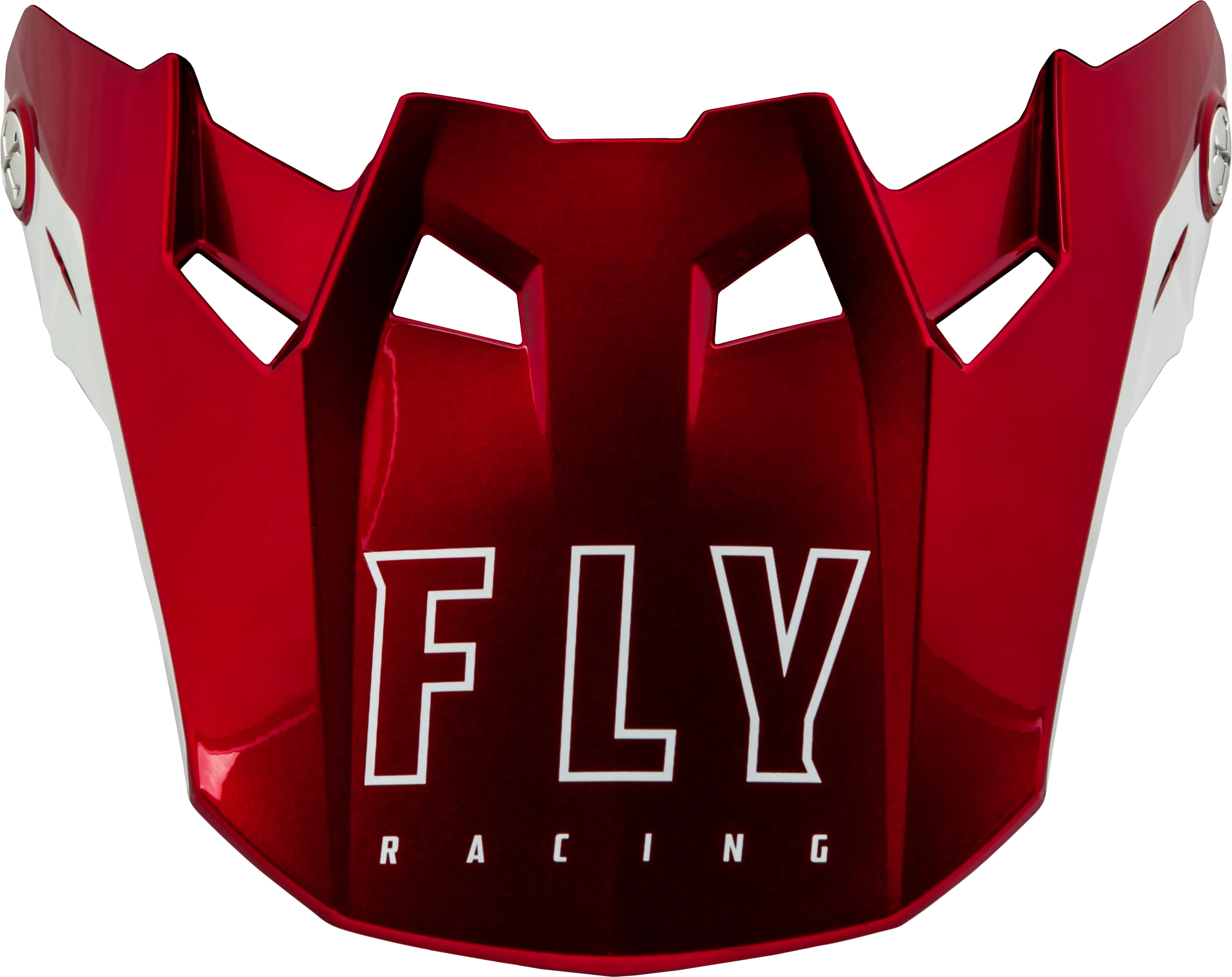 FORMULA CC CENTRUM VISOR METALLIC RED/WHITE YL/SM