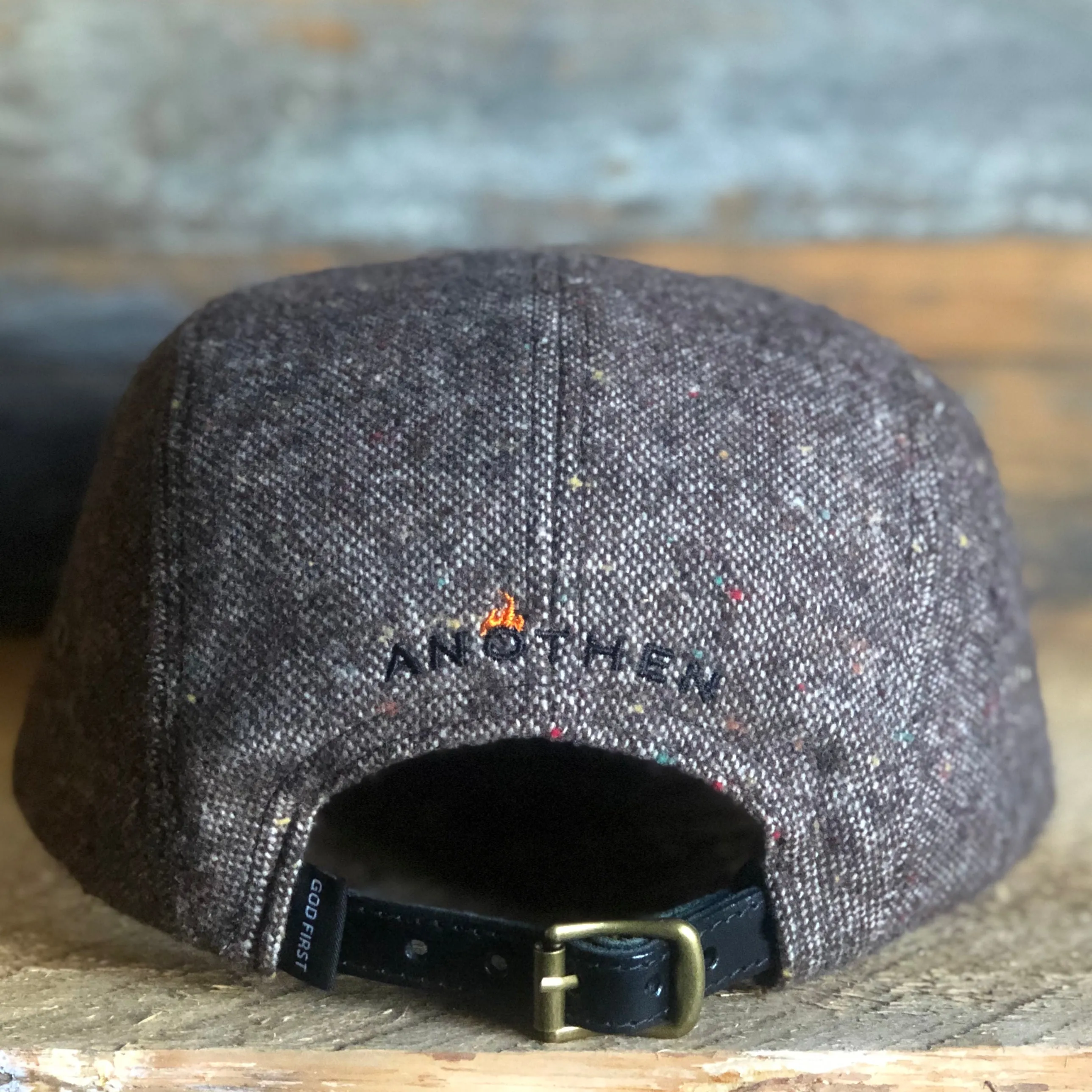 Insignia Tweed Flat Bill Cap - Brown