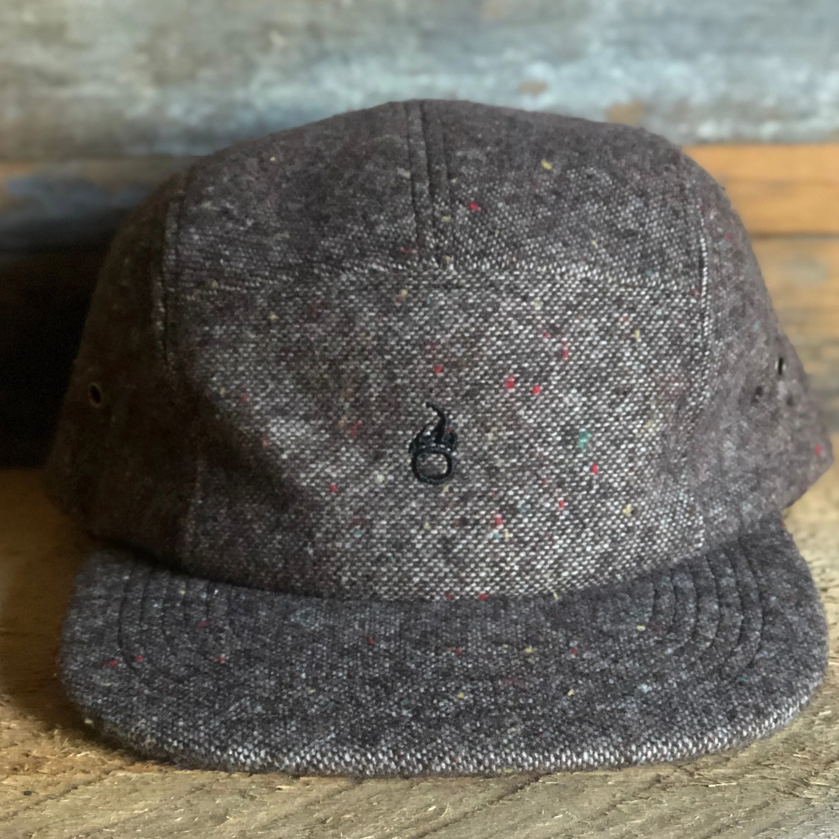 Insignia Tweed Flat Bill Cap - Brown