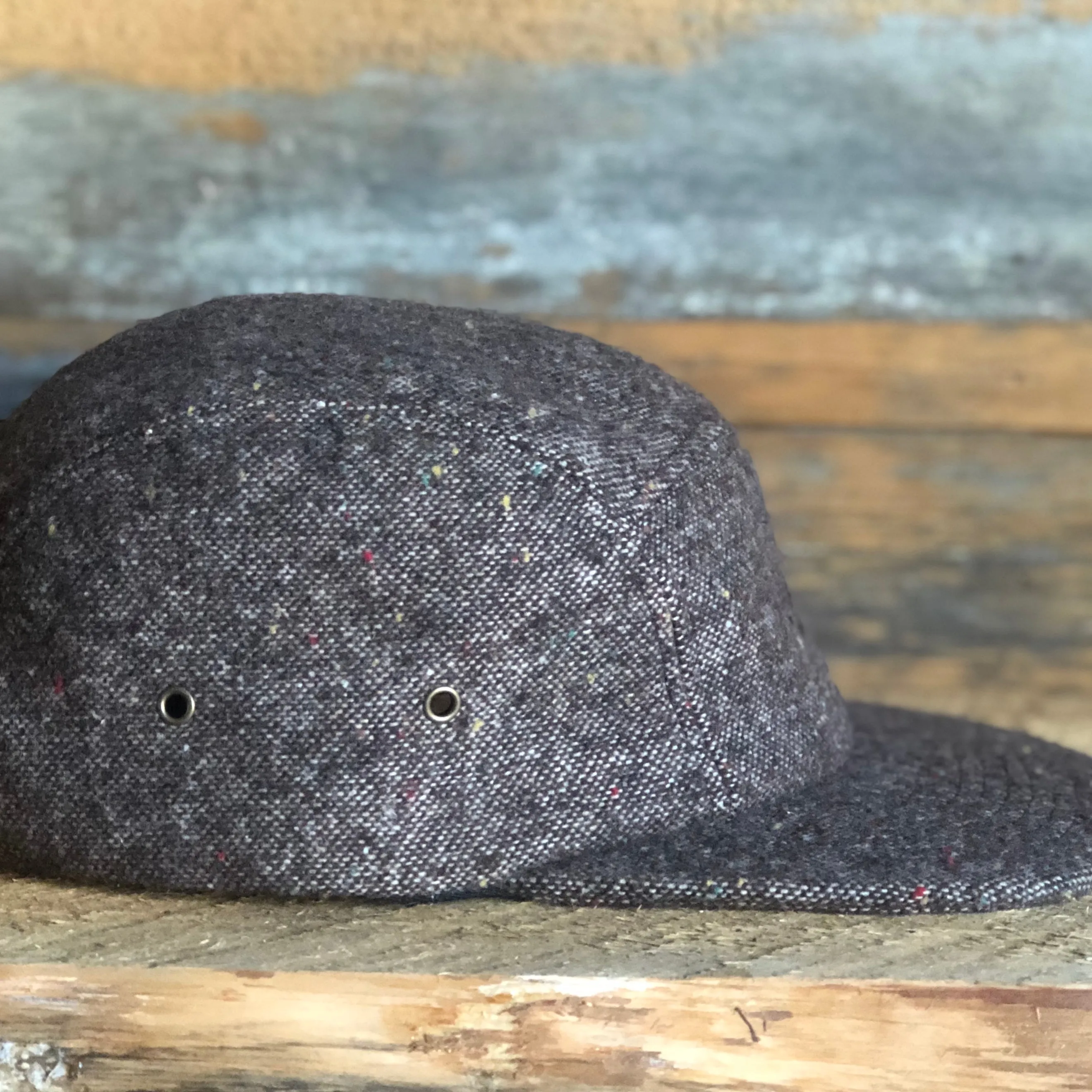 Insignia Tweed Flat Bill Cap - Brown