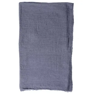 Iron Grey Raso Lavato Scarf