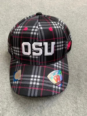 Ladies Pink Plaid Oregon Beavers Hat