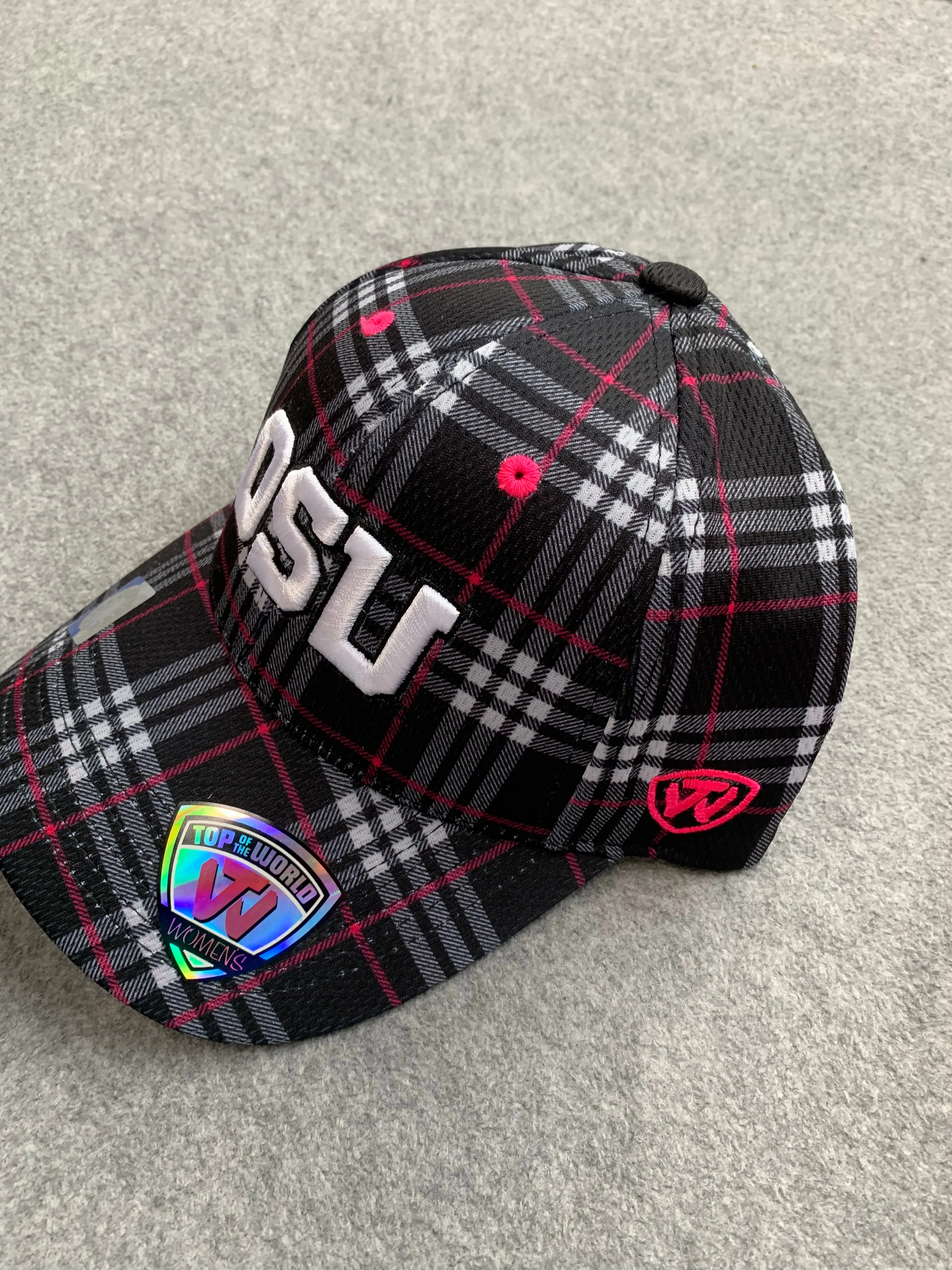 Ladies Pink Plaid Oregon Beavers Hat