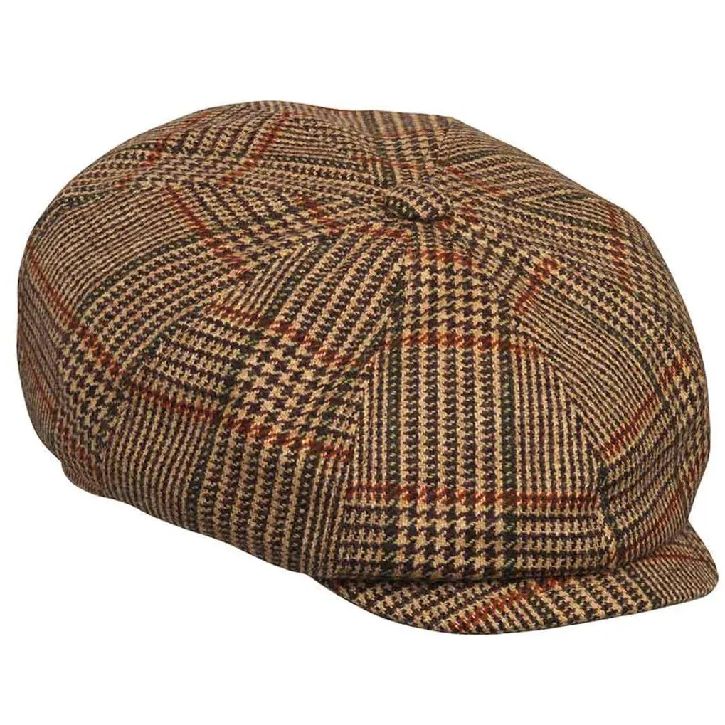 Laksen Cavendish Tweed Bakerboy Cap