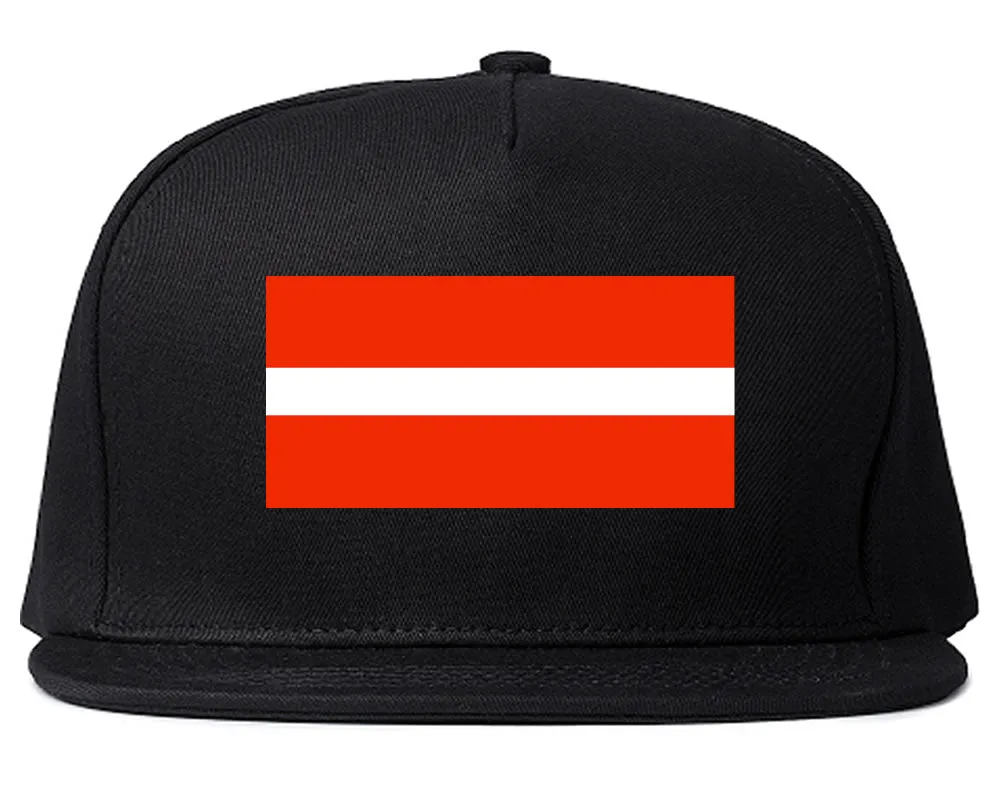 Latvia Flag Country Printed Snapback Hat Cap