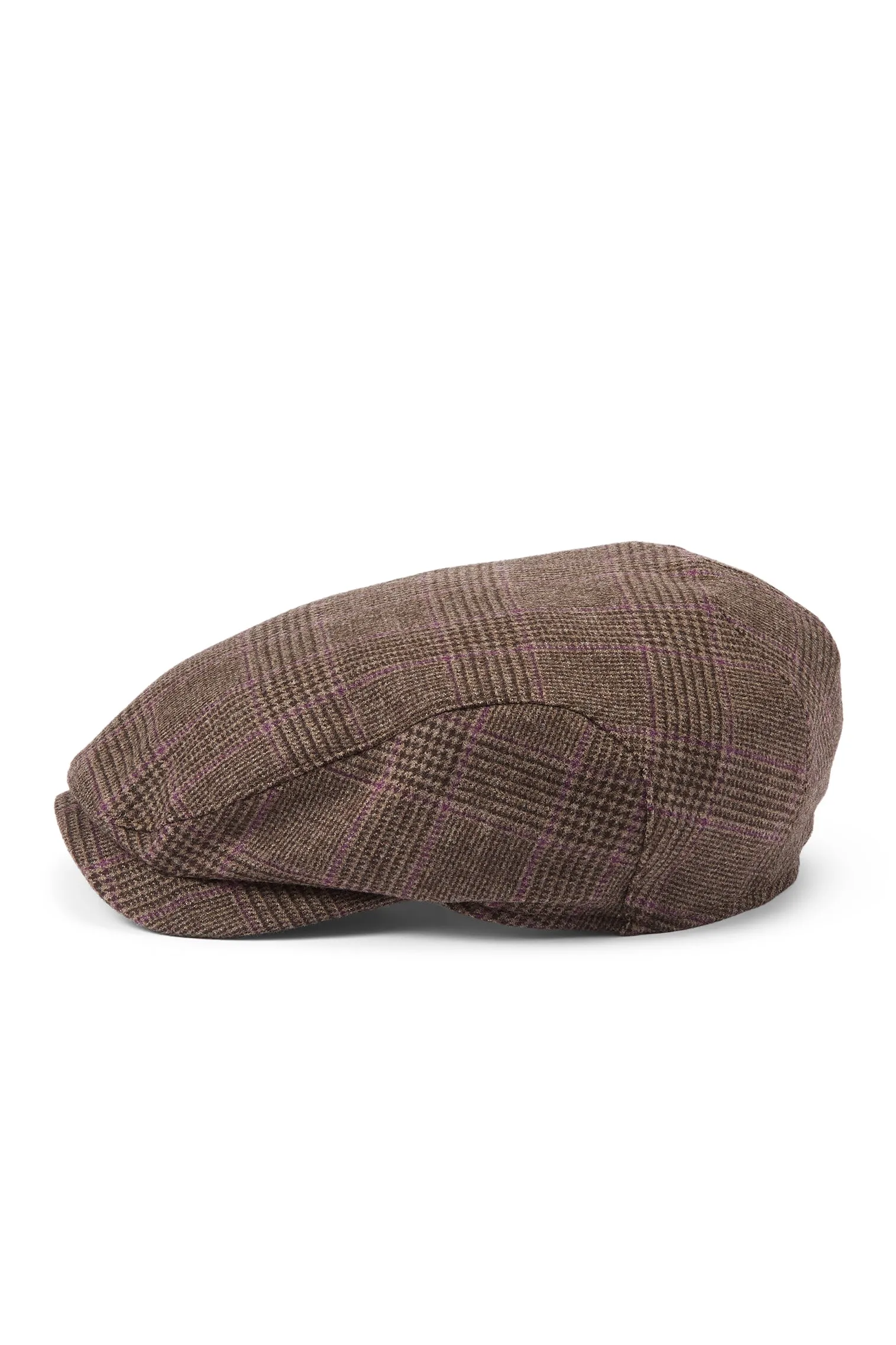 Lynton Glen Check Brown Flat Cap