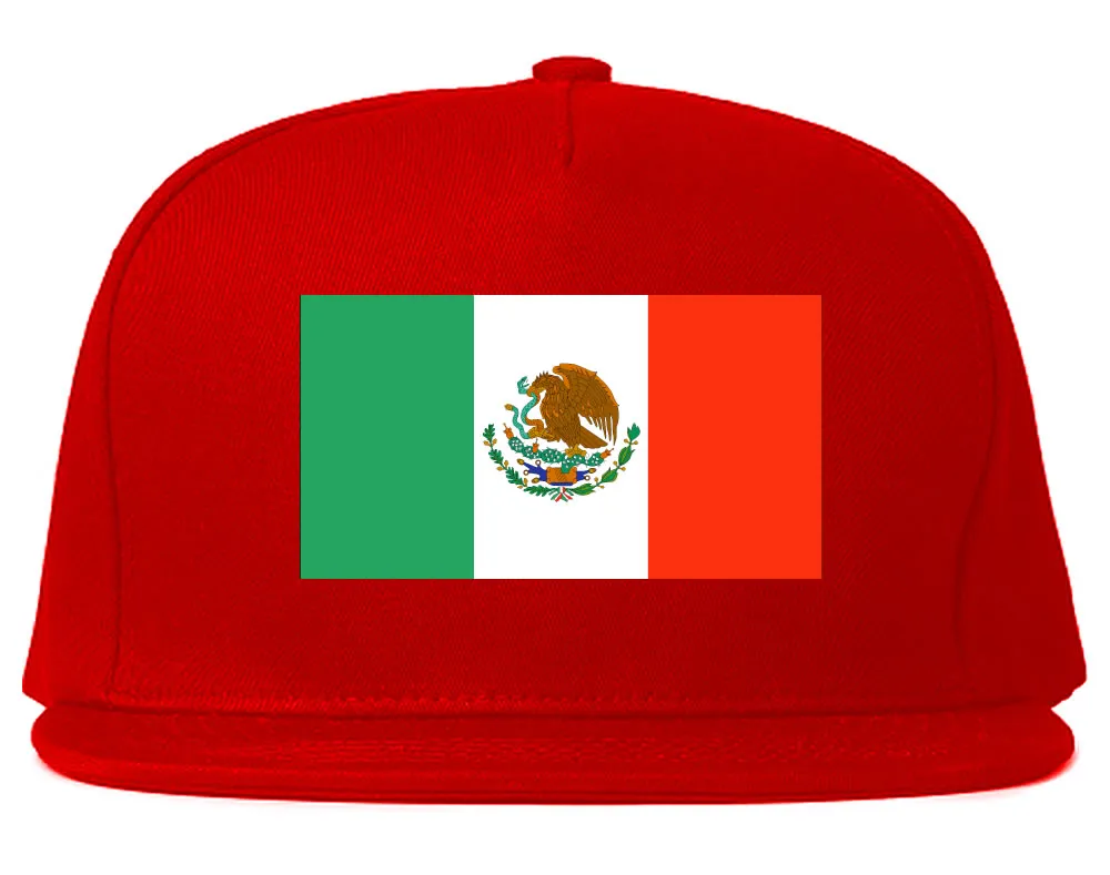 Mexico Flag Country Printed Snapback Hat Cap