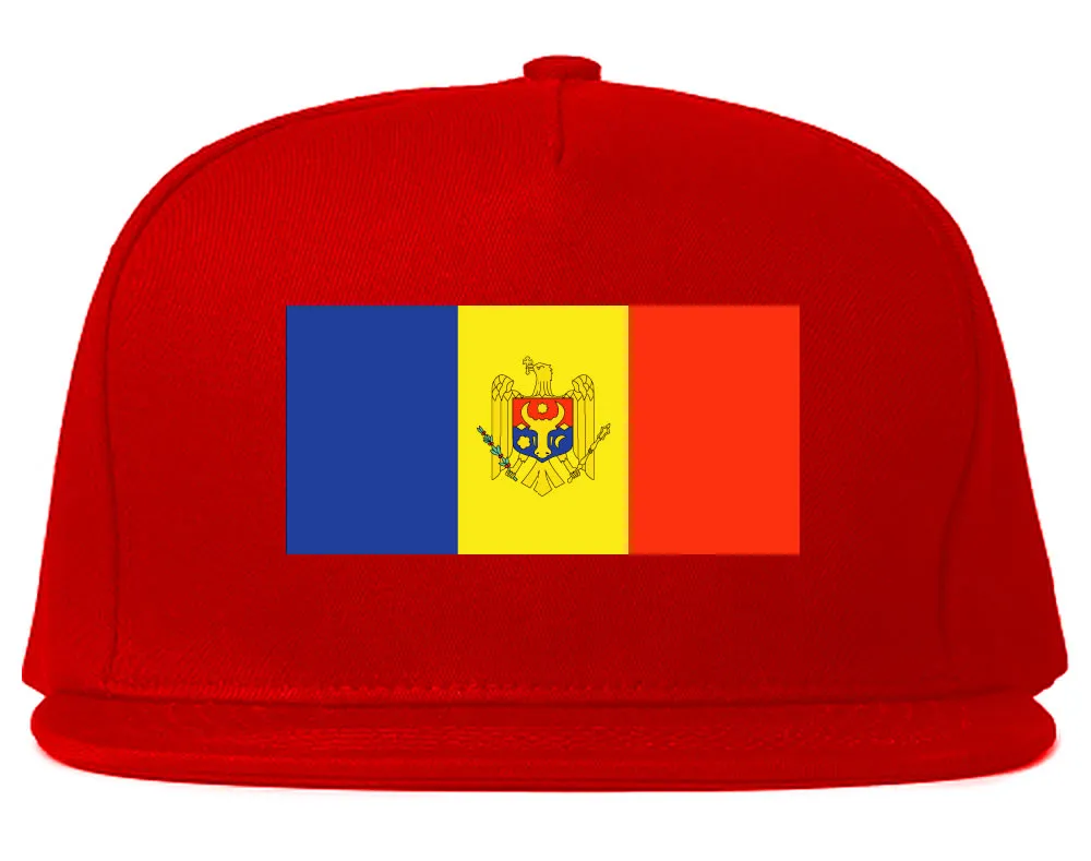 Moldova Flag Country Printed Snapback Hat Cap