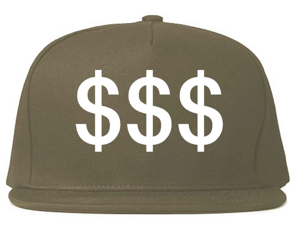 Money Signs Snapback Hat Cap