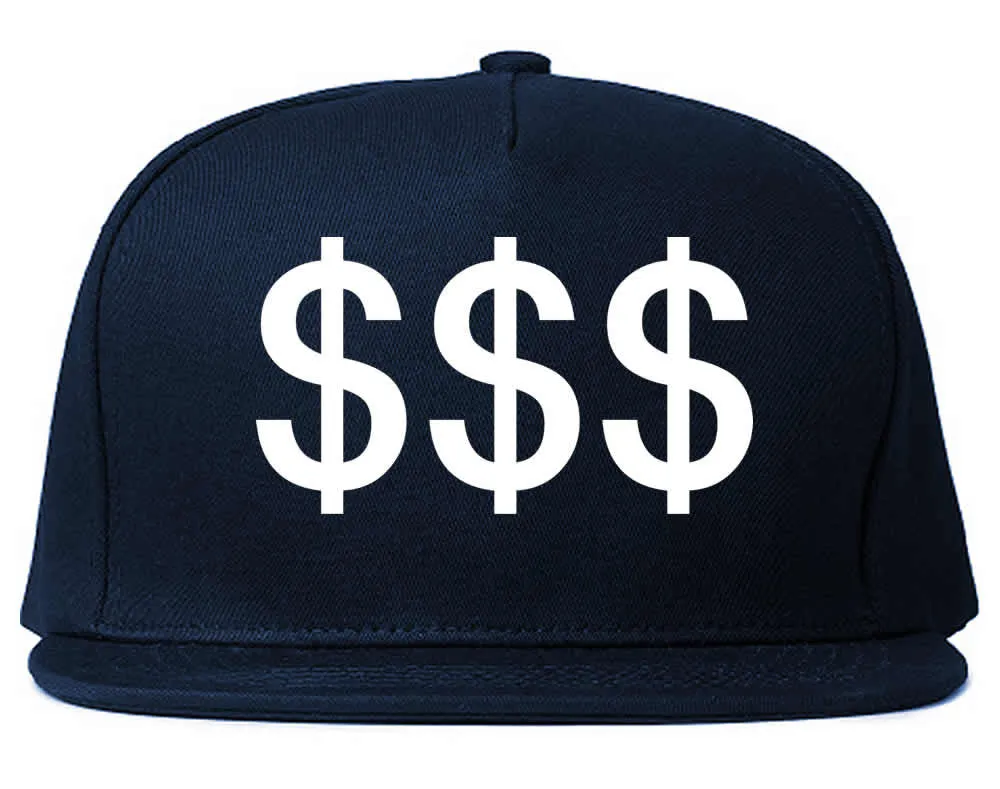 Money Signs Snapback Hat Cap