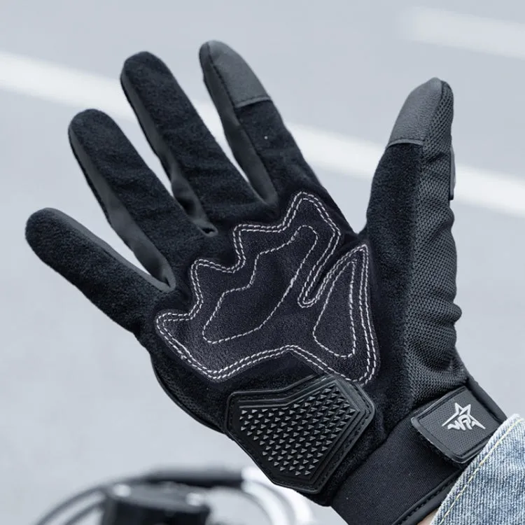 Motorcycle Outdoor Riding Non-slip Touch Screen Sun Protection Gloves, Size: XL(Black)