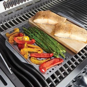 Napoleon Bbq 70027 Stainless Steel Multi-functional Topper with Cedar Plank