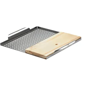 Napoleon Stainless Steel Multi-functional Topper with Cedar Plank