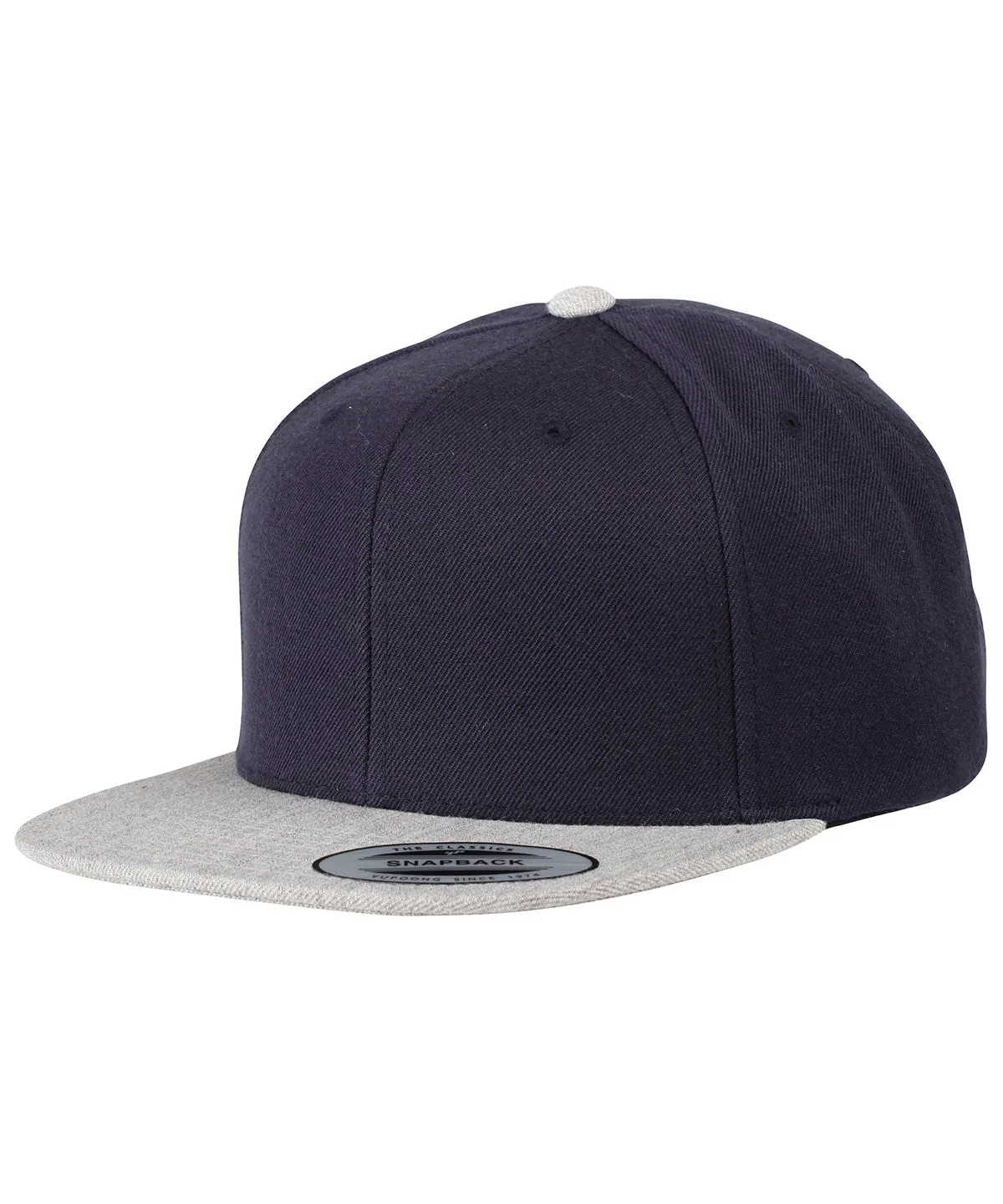 Navy/Heather Grey - Varsity snapback (6089MT)