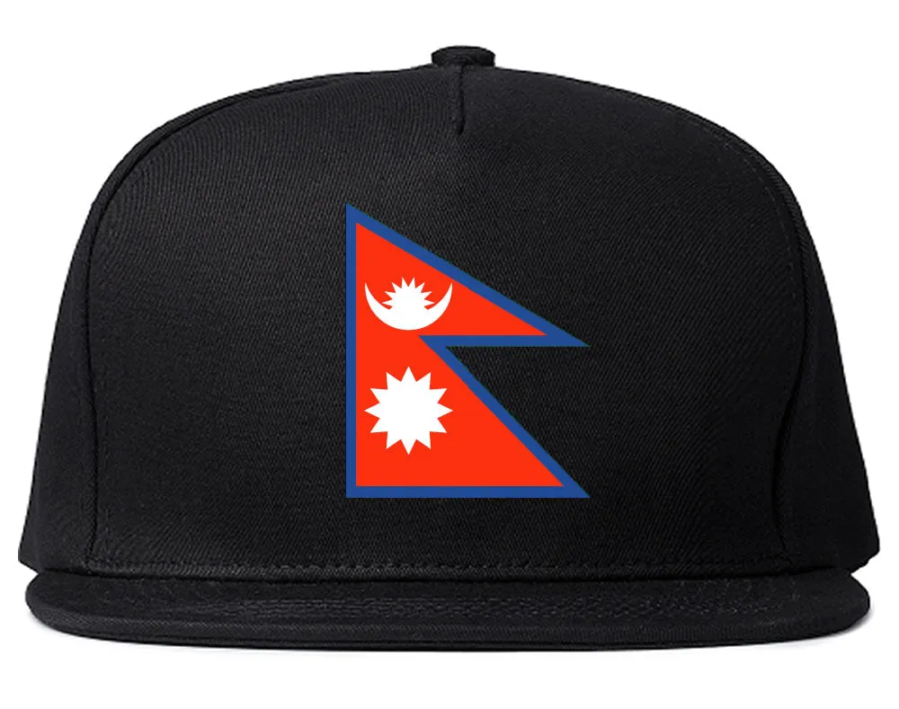 Nepal Flag Country Printed Snapback Hat Cap