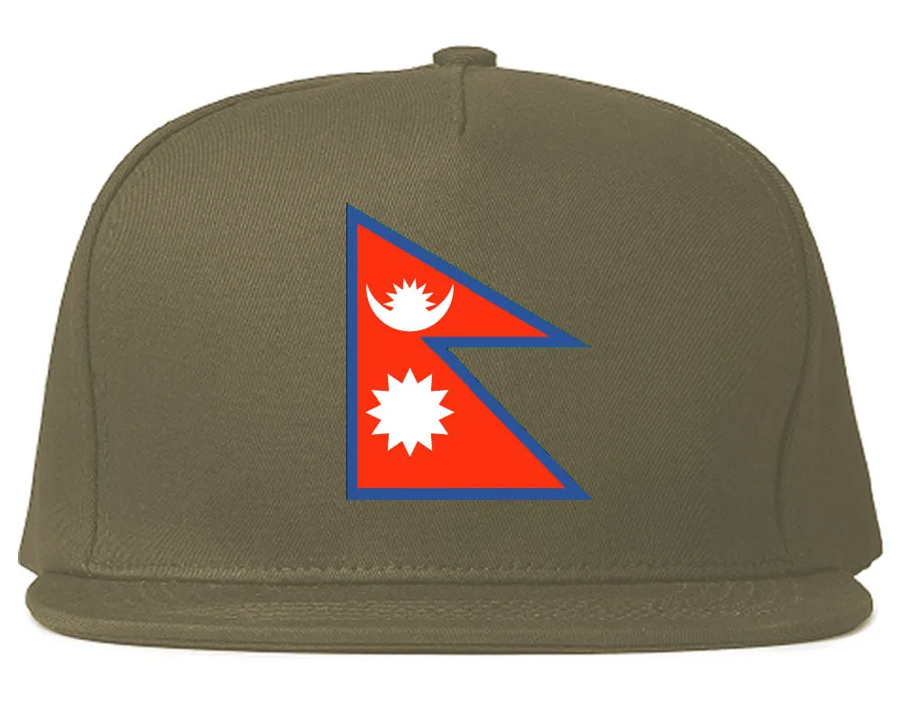 Nepal Flag Country Printed Snapback Hat Cap