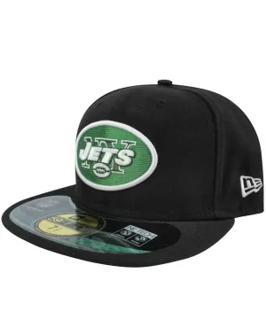 New Era NFL Unisex Black Fitted Flat Cap