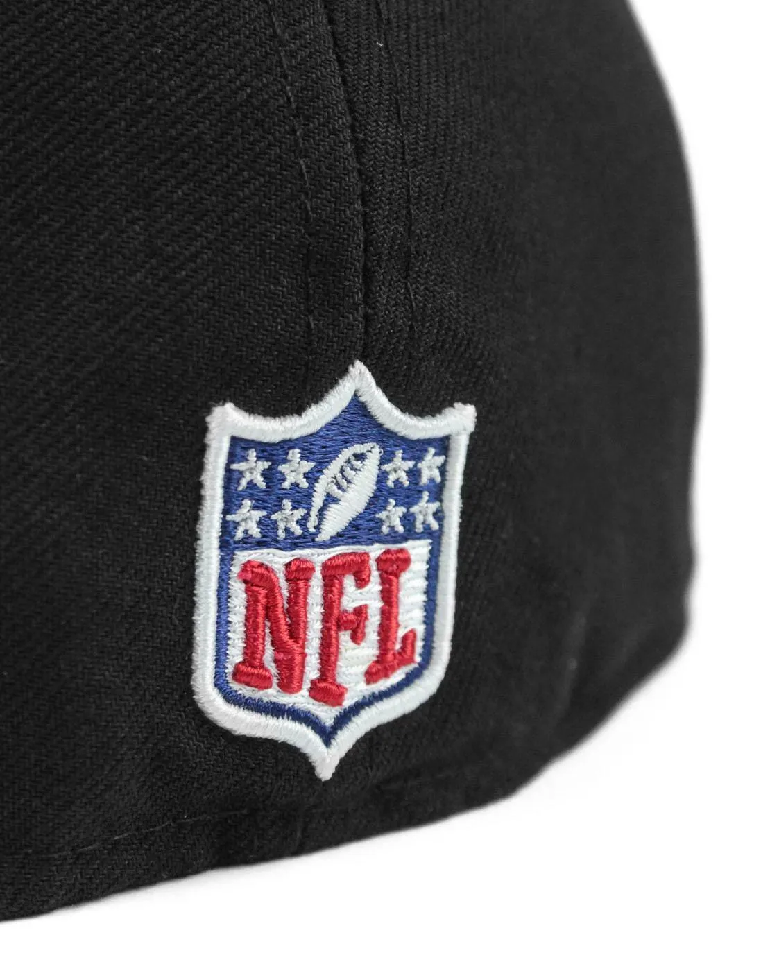 New Era NFL Unisex Black Fitted Flat Cap