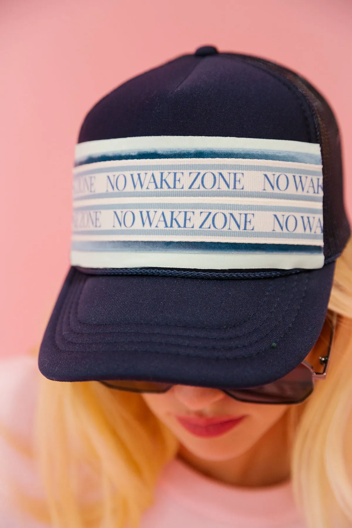 NO WAKE ZONE TRUCKER HAT