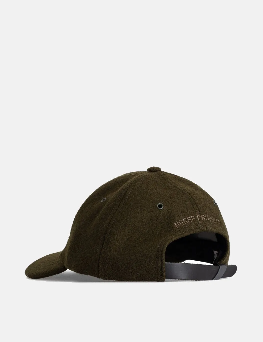 Norse Projects Wool Sports Cap - Beech Green