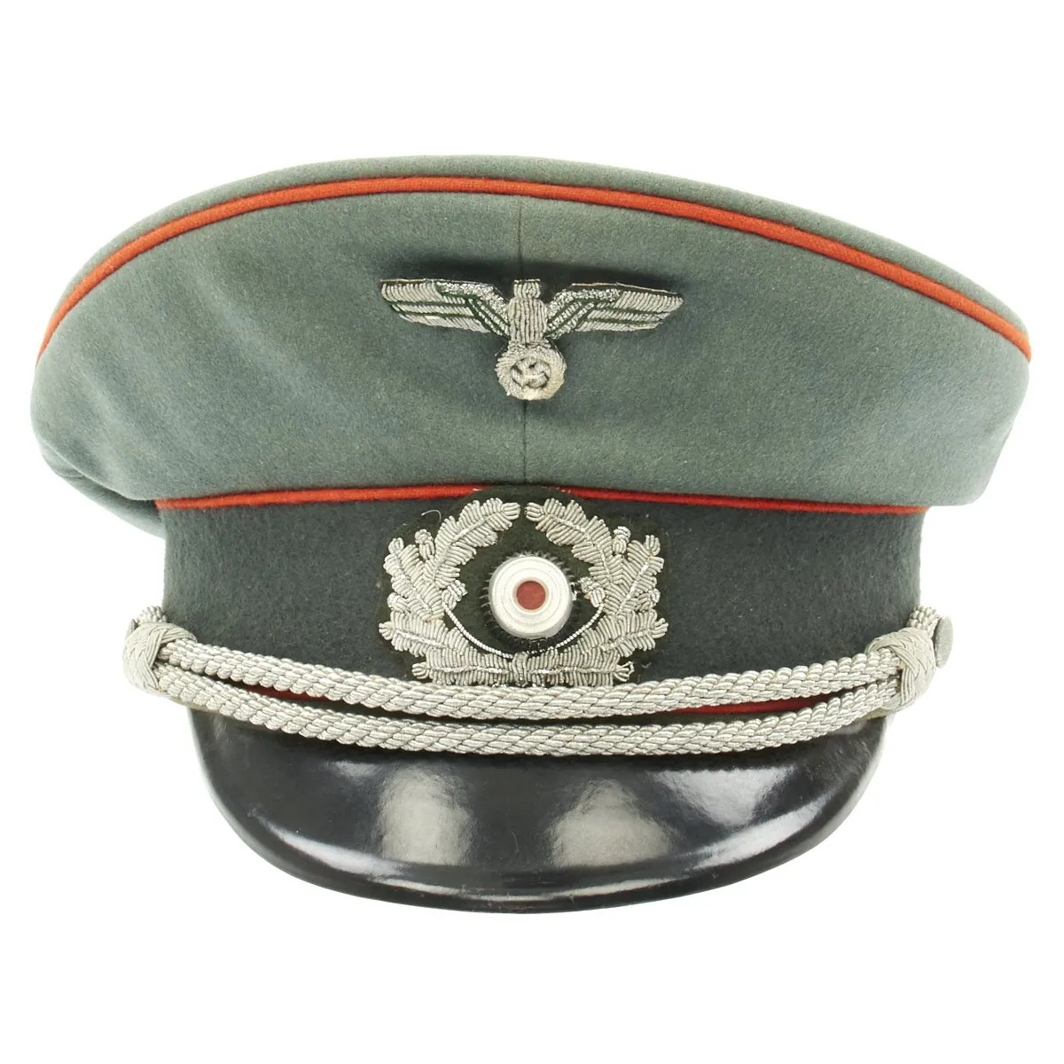 Original German WWII Army Heer Artillery Officer Visor Cap by JOHANN SCHEITTERER