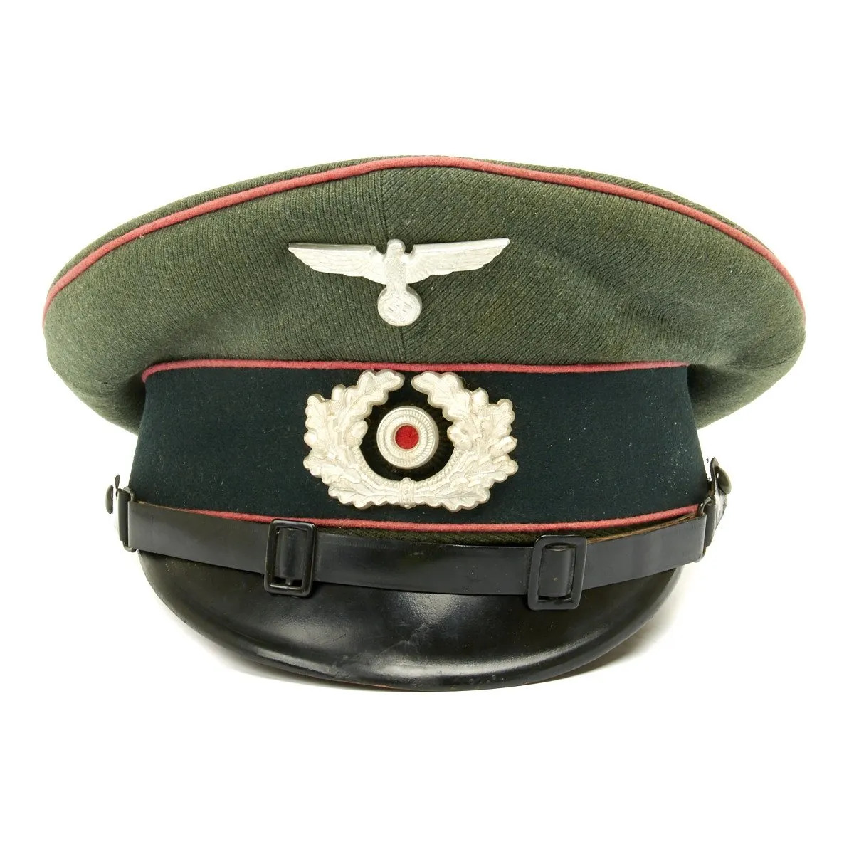 Original German WWII Heer Panzer NCO Peak Visor Cap by Clemens Wagner Dated 1938