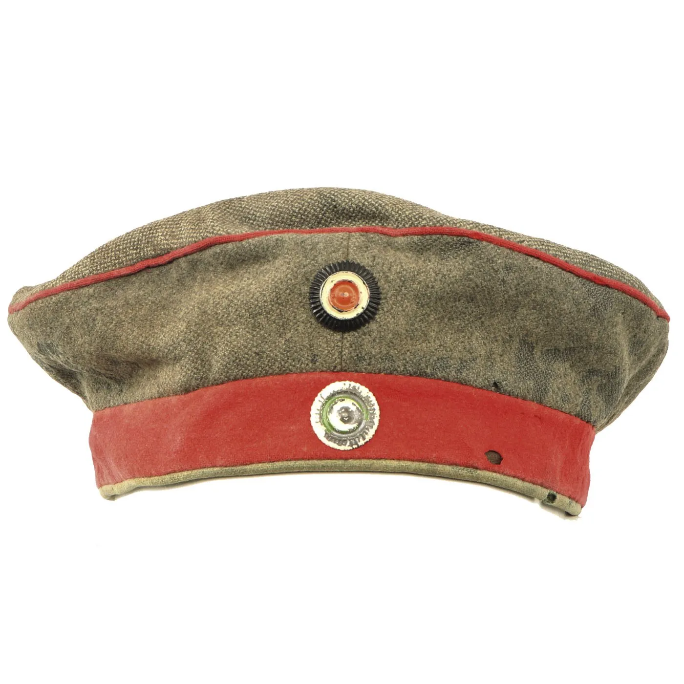 Original Imperial German WWI M1907 Feldmütze Field Cap with Kingdom of Saxony Cockade