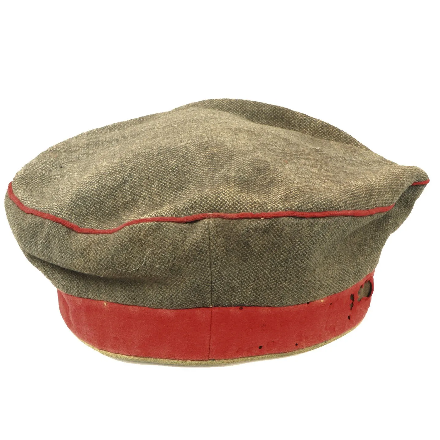 Original Imperial German WWI M1907 Feldmütze Field Cap with Kingdom of Saxony Cockade