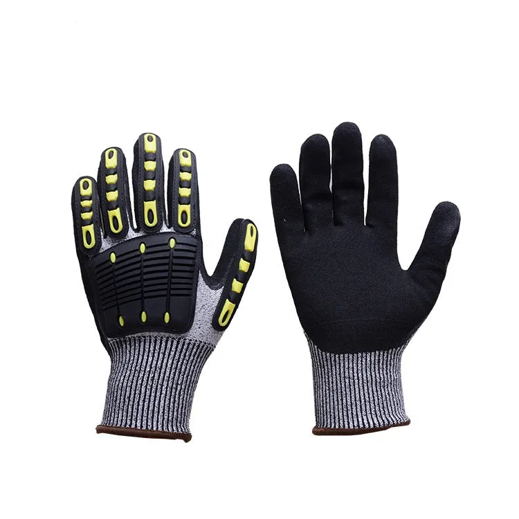 Outdoor Cycling TPR Cut-proof Wear-Resistant Gloves, Size: L(1008)