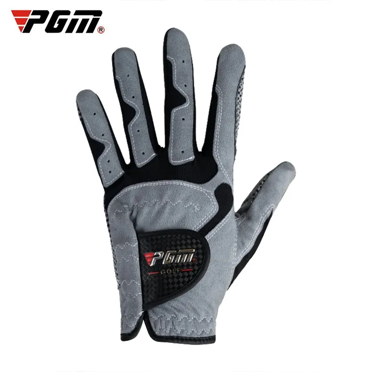 PGM Golf Left Hand Microfiber Cloth Anti-Slip Single Gloves for Men (Color:Grey Size:22)