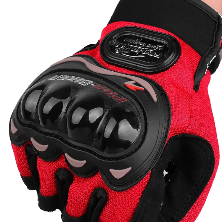 PRO-BIKER PRO01C Outdoor Cycling Glove Motorcycle Anti-Drop Safety Protection Half-Finger Glove, Specification: L(Black)