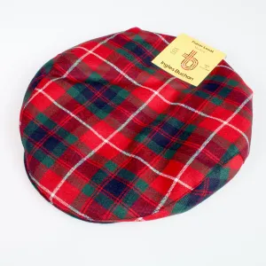 Pure Wool Golf Cap in Fraser of Lovat Modern Tartan