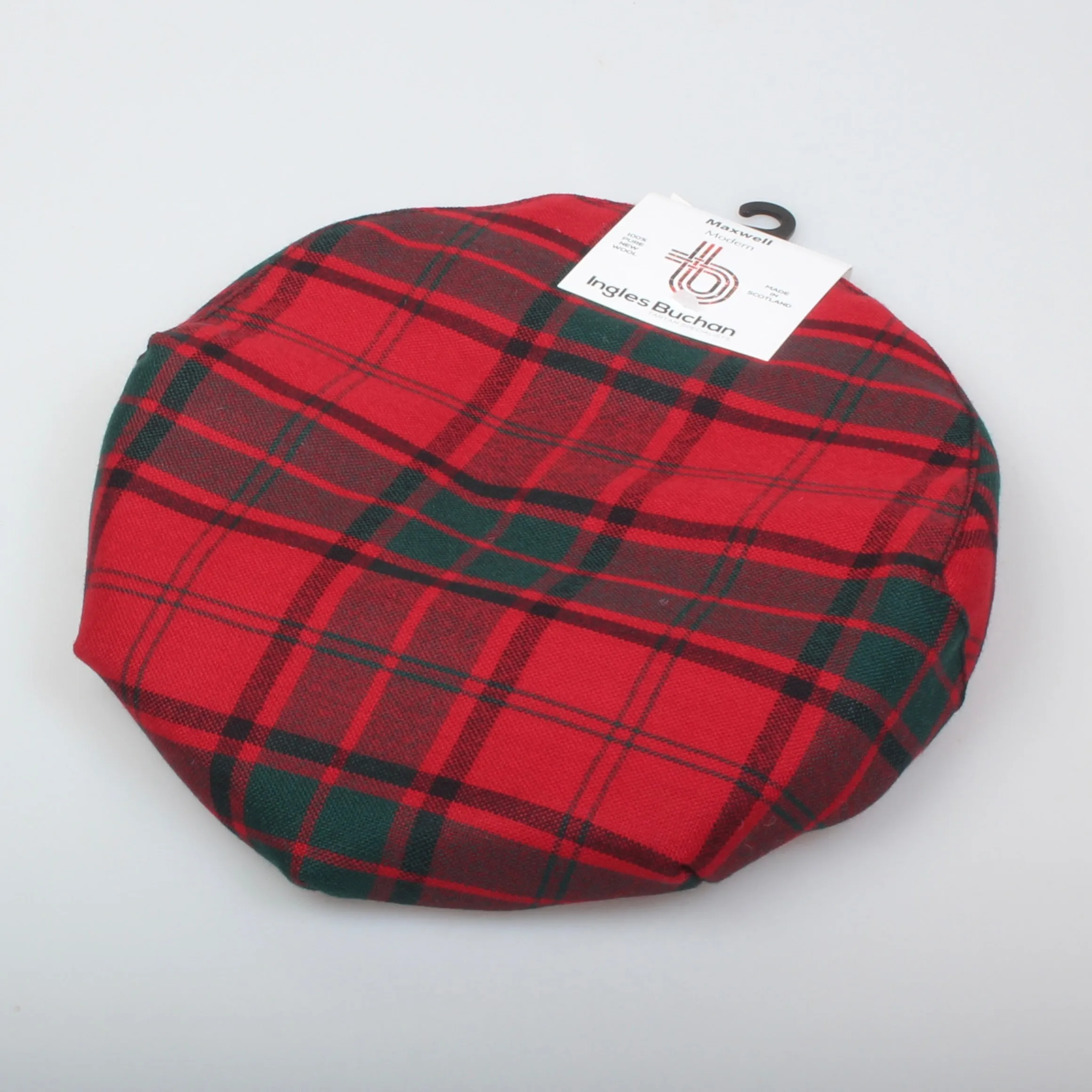 Pure Wool Golf Cap in Maxwell Modern Tartan