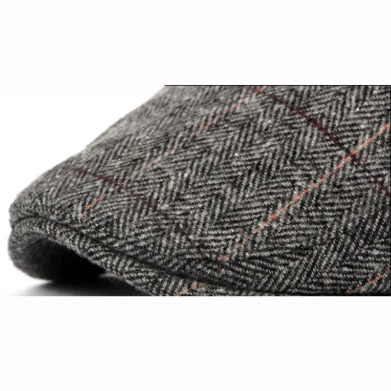 "Derrence" Wool Flat Cap