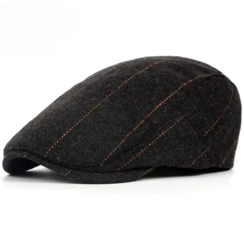 "Derrence" Wool Flat Cap