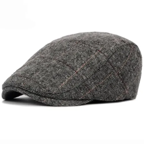 "Derrence" Wool Flat Cap