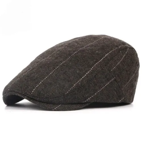 "Derrence" Wool Flat Cap