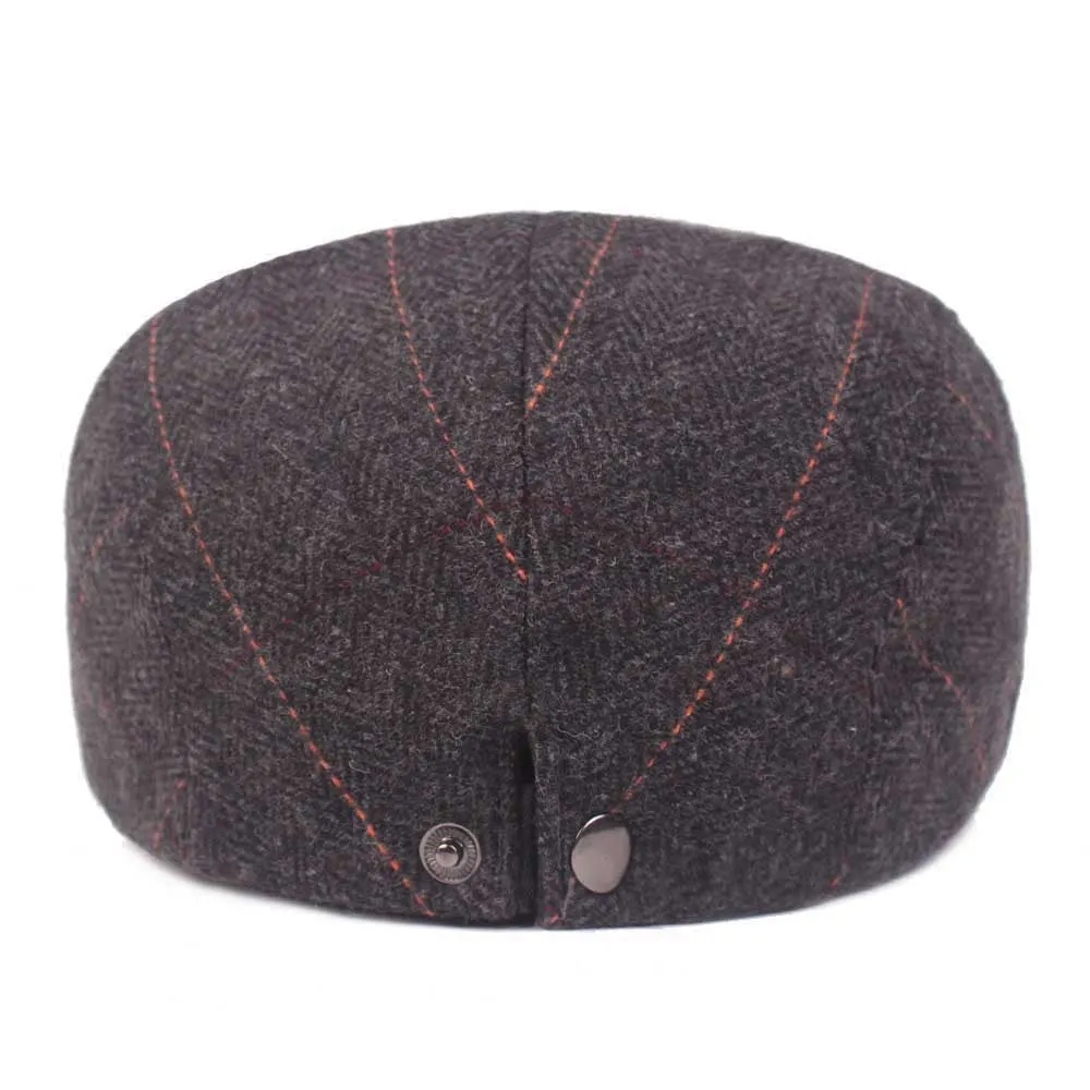 "Derrence" Wool Flat Cap