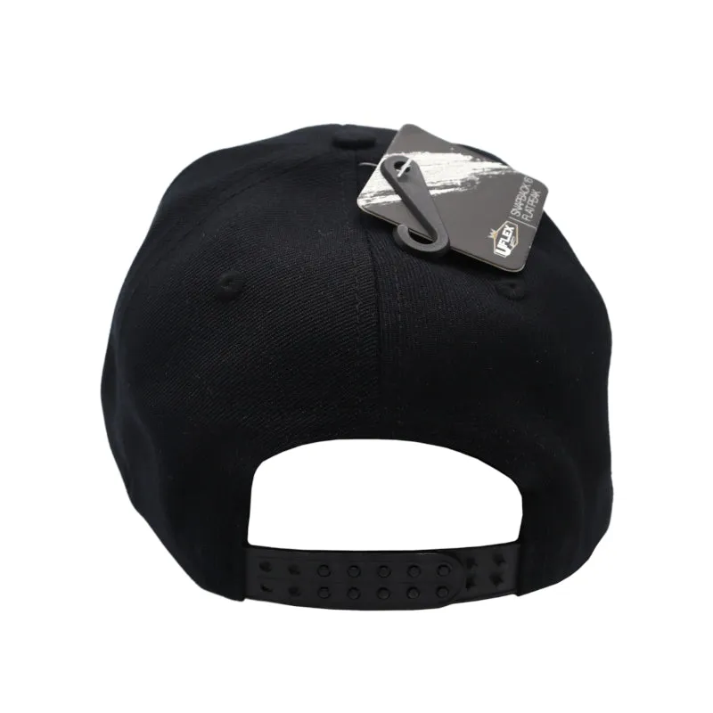 Redragon Premium Snapback Flat Peak Cap - Black