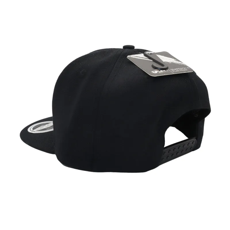 Redragon Premium Snapback Flat Peak Cap - Black