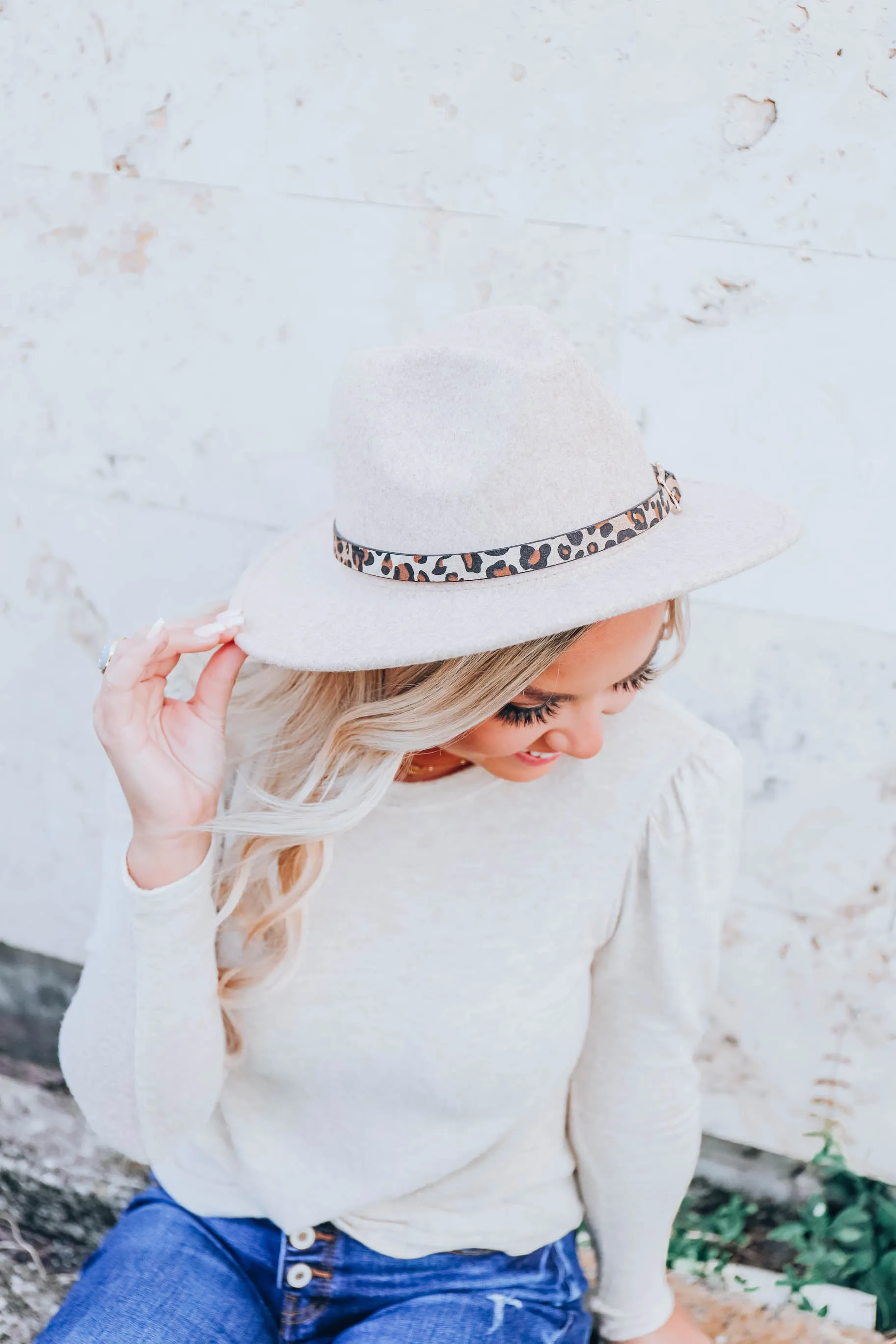 Simple Chic Panama Hat - Beige