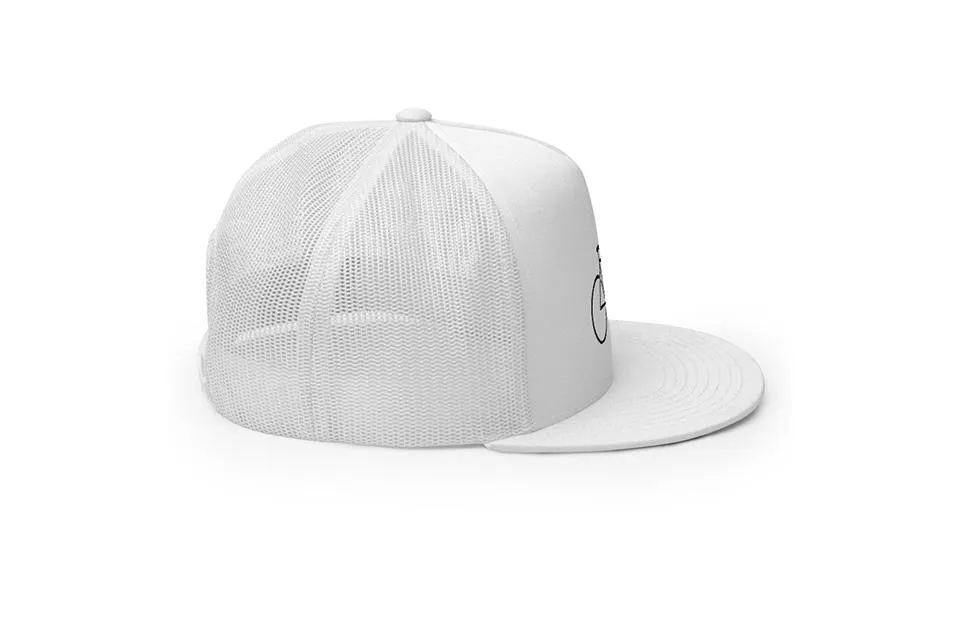 Single Speed - White Trucker Cap