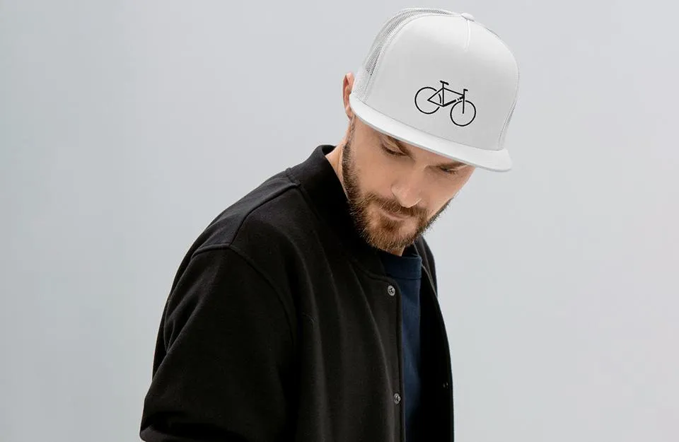 Single Speed - White Trucker Cap