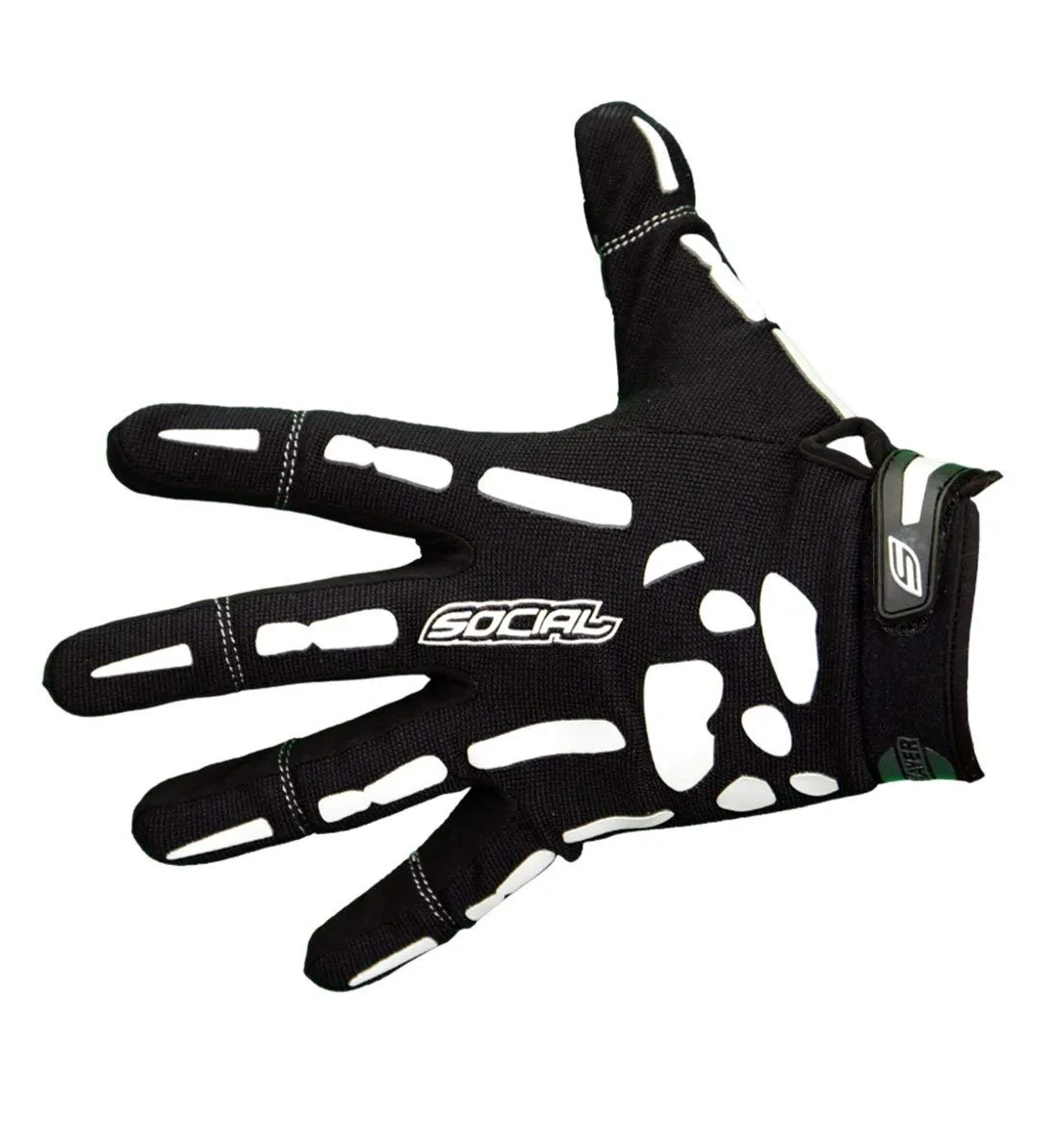 Social Paintball Grit Deluxe Gloves - BONES