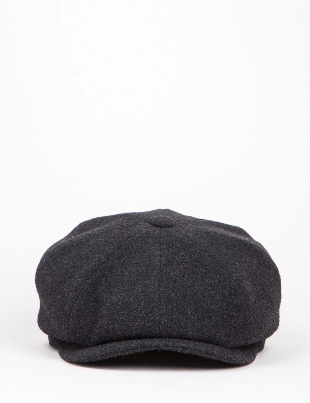 Stetson Hatteras Newsboy Cap (Wool/Cashmere) - Charcoal Grey