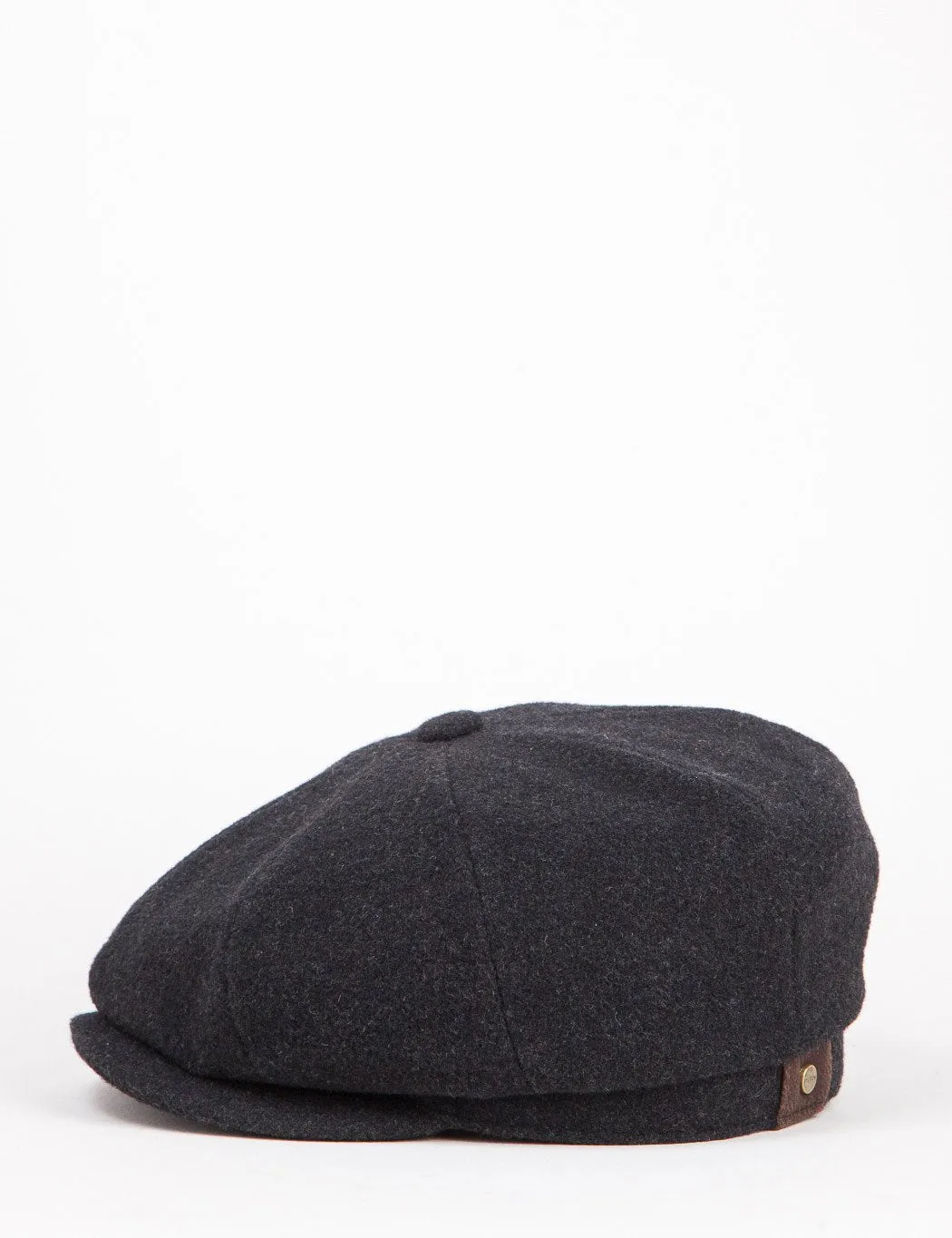 Stetson Hatteras Newsboy Cap (Wool/Cashmere) - Charcoal Grey