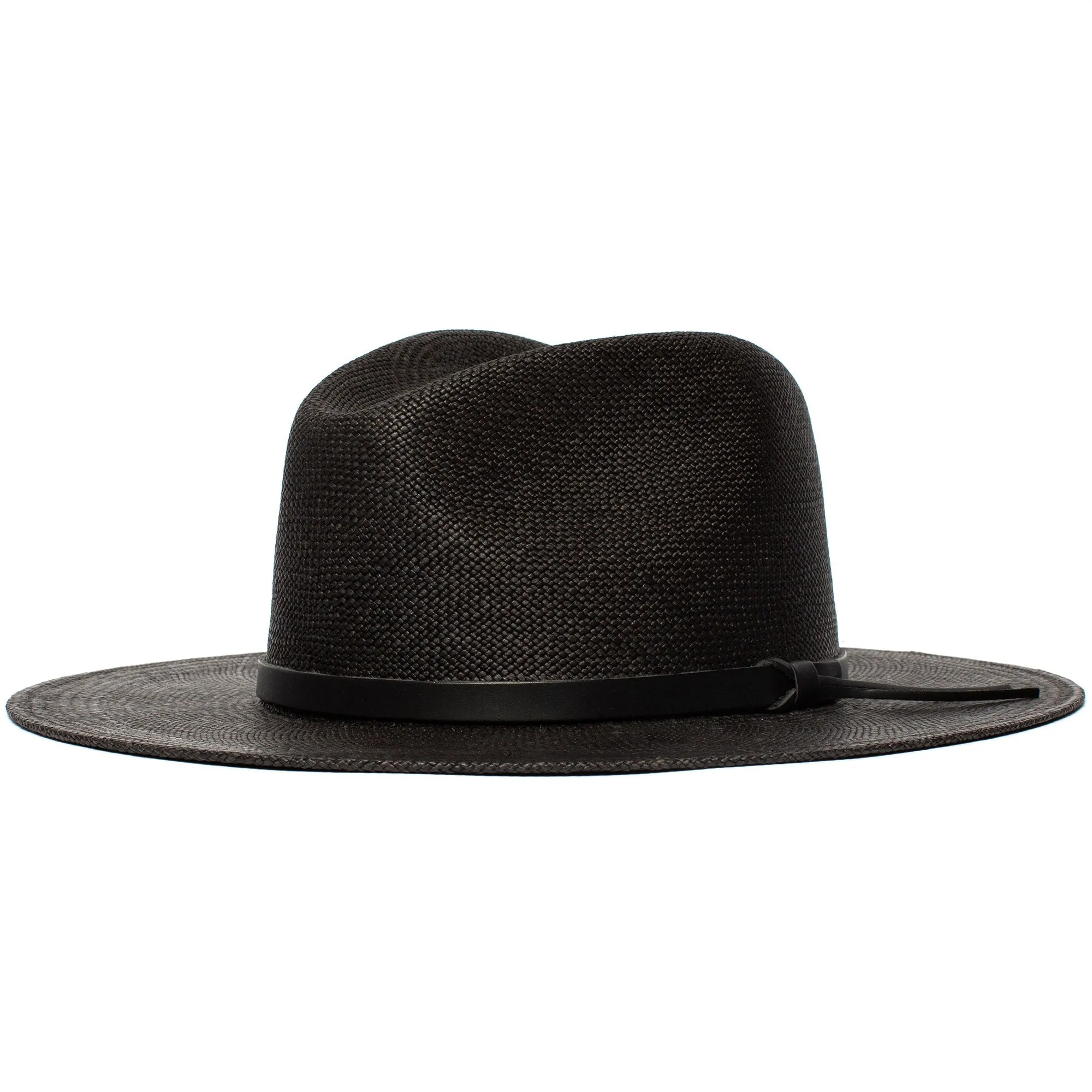 Summer Straw Fedora Hat-White