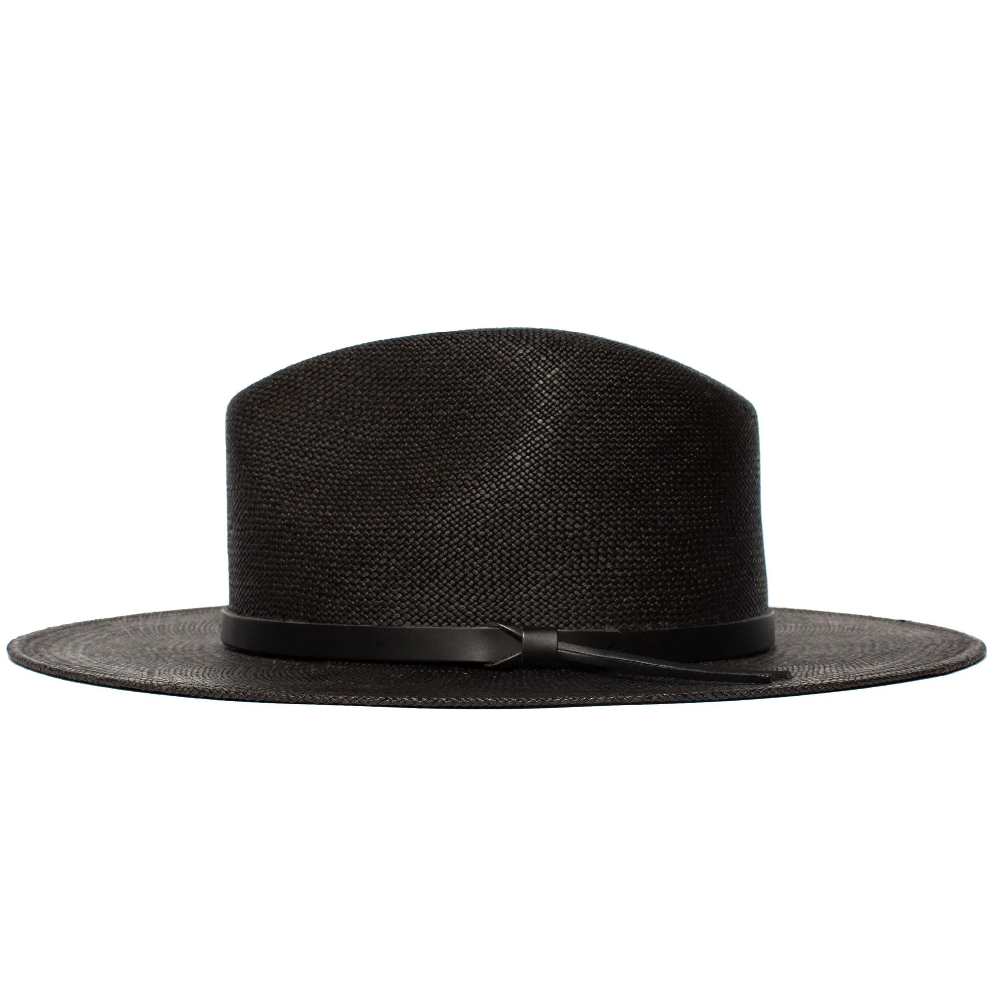 Summer Straw Fedora Hat-White