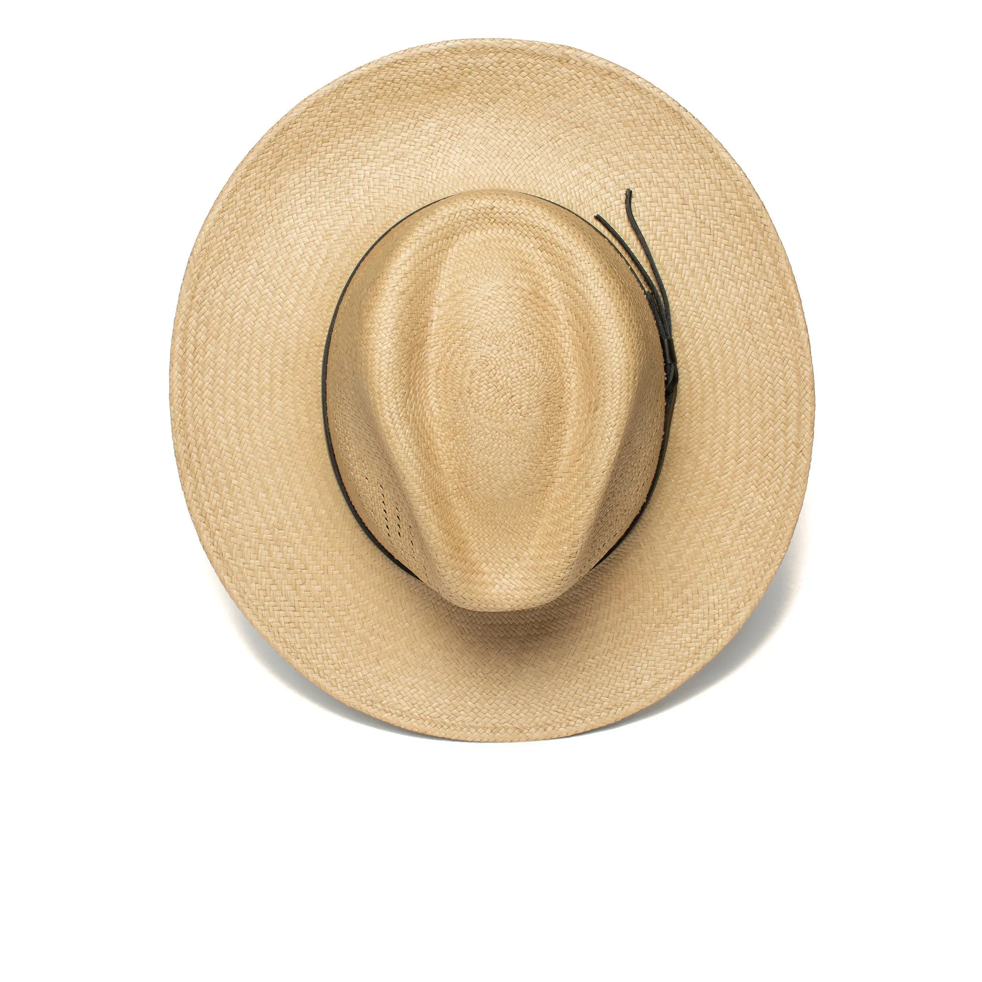 Summer Straw Fedora Hat-White